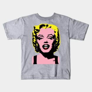 Iconic Marilyn Monroe: Bring Glamour to Your Space! Vintage Retro Pop Art Style Kids T-Shirt